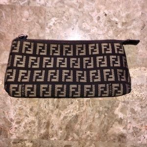 *** SOLD *** Small Fendi Zucchino Makeup Bag